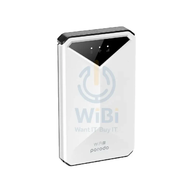 راوتر واي فاي محمول بورودو - 3G / 4G / بطارية 2100 مللي أمبير ساعة / أبيض