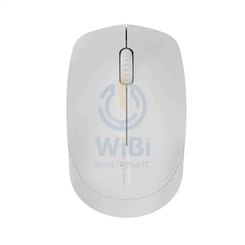 Rapoo M100 Silent Wireless Mouse - 2.4 GHz / 1300 DPI / Bluetooth / USB - Light Grey