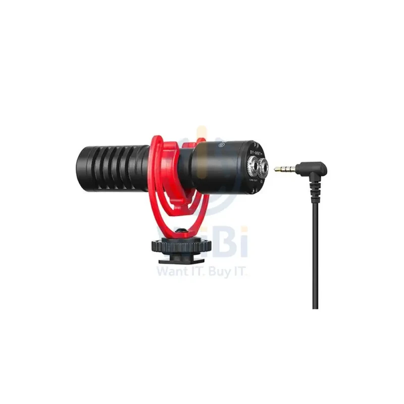 BOYA Super-Cardioid Condenser Microphone Pro/Monitoring supported - Black