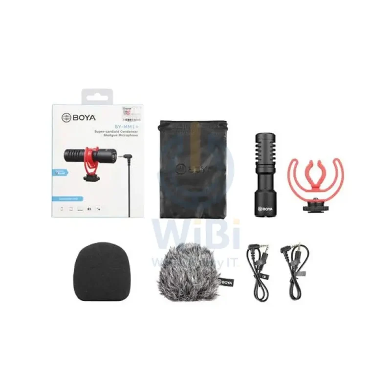 BOYA Super-Cardioid Condenser Microphone Pro/Monitoring supported - Black