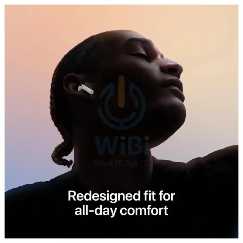 سماعات أذن آبل إيربودز 4، USB-C، بلوتوث 5.3، أبيض