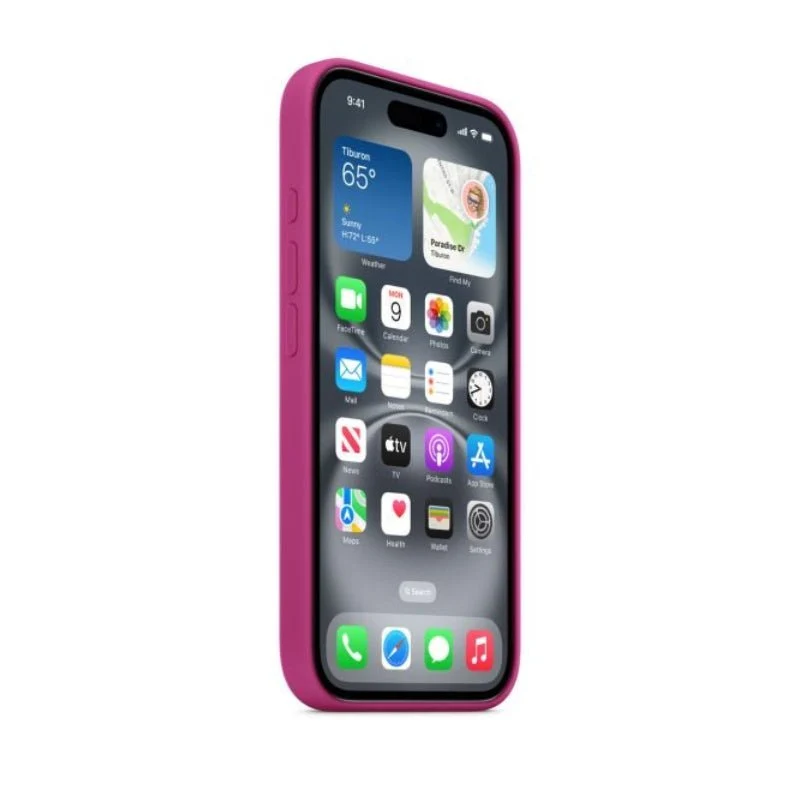 Apple Silicone Case with MagSafe - Apple iPhone 16 Pro Max / Fuchsia