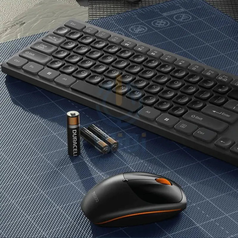 Yesido KB19 Wireless Keyboard And Mouse Set - 2.4G / 10M / 1200 dpi / Bluetooth - Black