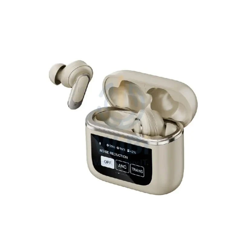 Porodo Soundtec Guide ANC TWS Earbuds with Touch Screen - Gold