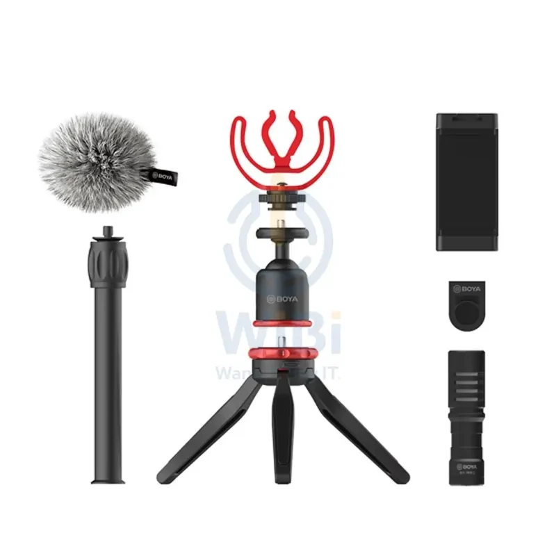 BOYA vlogger kit plus （BY-T1/BY-C12/BY-MM1+) - Black
