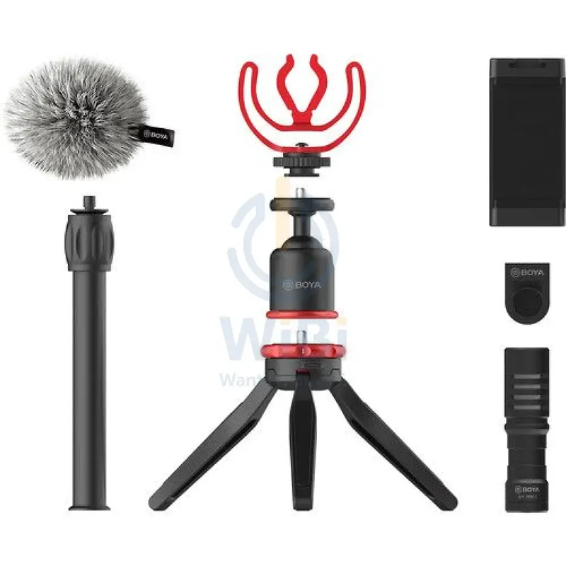 BOYA vlogger kit（BY-T1/BY-C12/BY-MM1) - Black