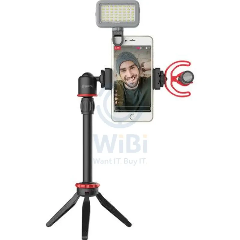 BOYA vlogger kit（BY-T1/BY-C12/BY-MM1) - Black
