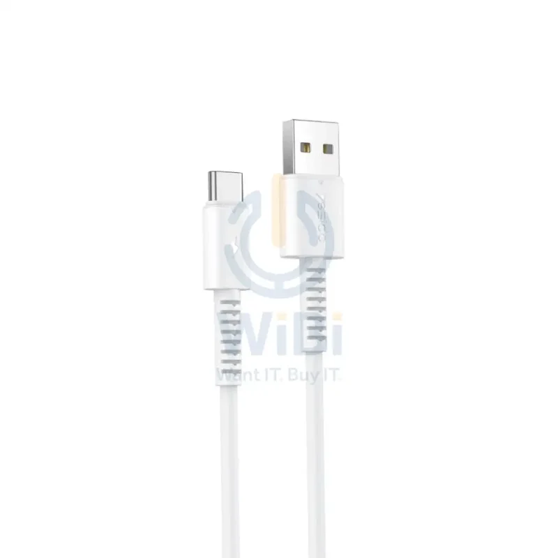 Yesido CA120 PVC Fast Charging Data Cable - 1M / USB / Type-C - White