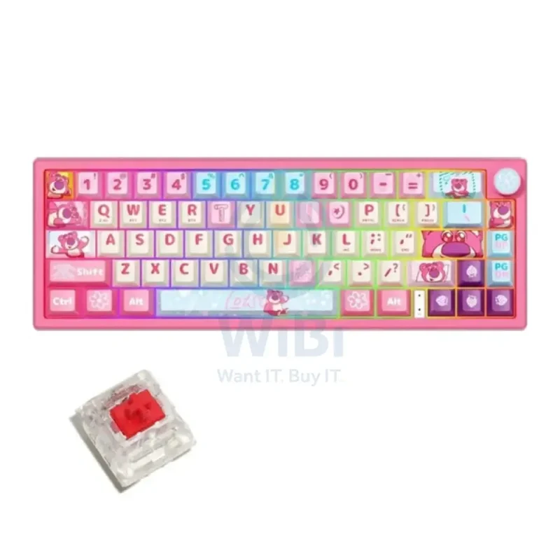 Disney QS-X66 Lotso Series Mechanical Keyboard - Red axis