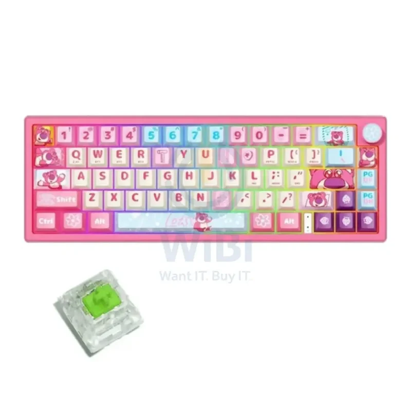 Disney QS-X66 Lotso Series Mechanical Keyboard - Green axis