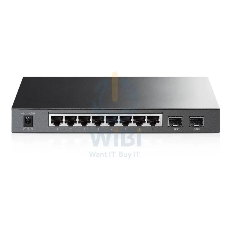 TP-Link TL-SG2210P 8-Port Gigabit Smart PoE Switch - 8 Ports / SFP Slots - Switch