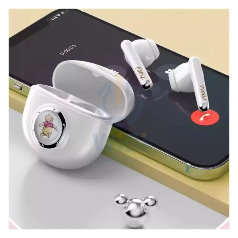 Disney QS-11 Bluetooth Wireless headphones - Winnie White