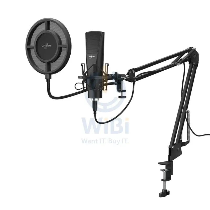 uRage Stream 800 HD USB Studio Streaming Microphone - 2.5M / USB / Wired - Black