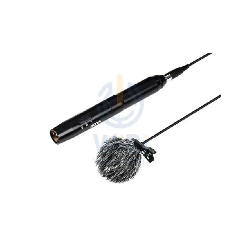 BOYA BY-M11OD Professional Omni-Directional XLR Lavalier Microphone System - 2M / 3 Pin XLR - Black
