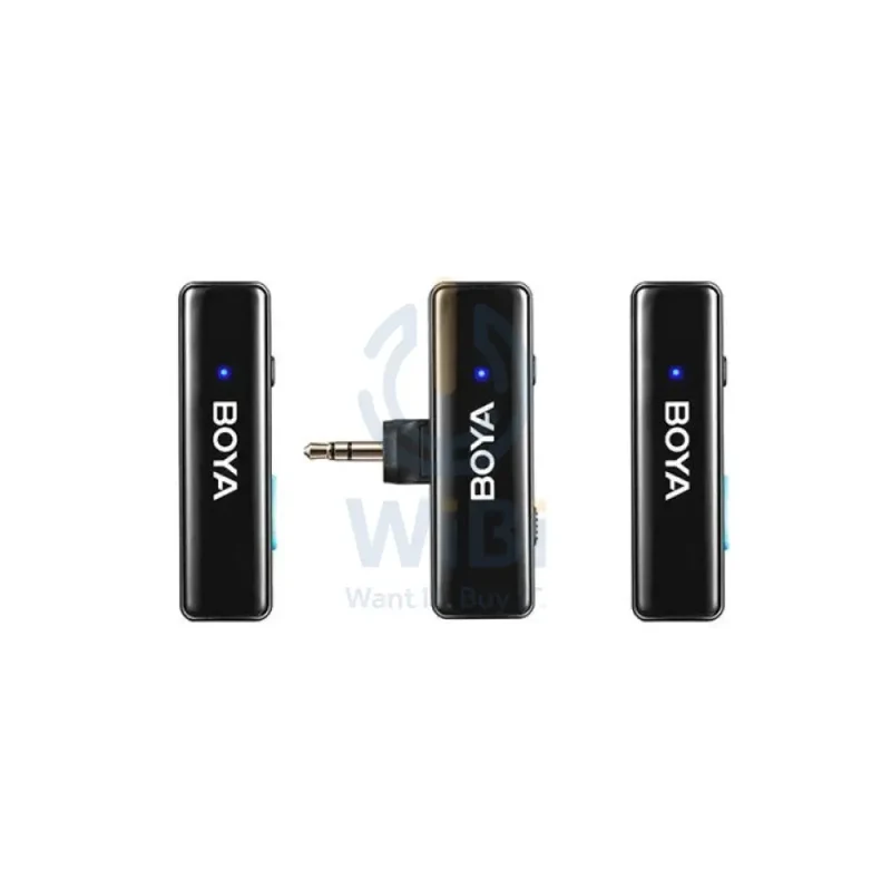 BOYA BOYALINK 2-Person All-in-One Wireless Microphone System - 2.4 GHz / WiFi / Type-C / Lighting / 3.5mm Jack - Black