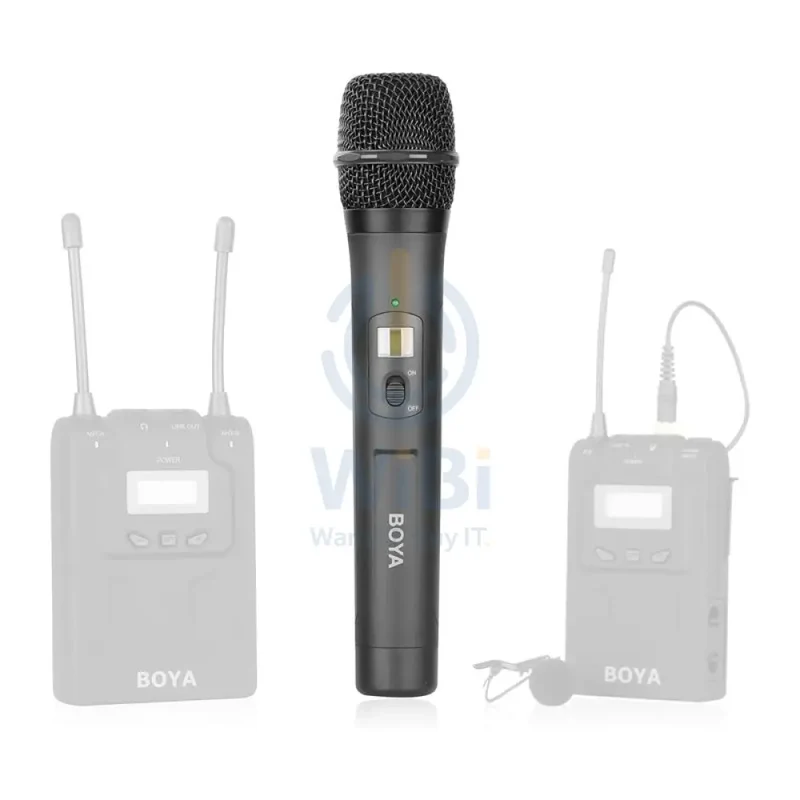 BOYA BY-WHM8 Pro Wireless Handheld Cardioid Microphone Transmitter - 48-Channel UHF / ‎18 KHz - Black