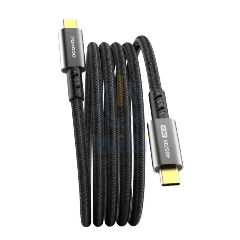 Porodo Woven Cable - 1.8M / 240W / 40Gbps / USB-C