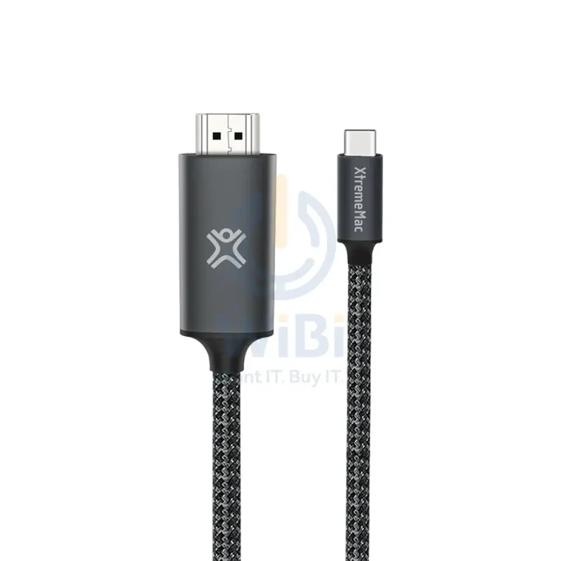 كابل إكستريماك مضفر من النايلون، يو إس بي-C إلى HDMI، بطول 2 متر / رمادي فضائي