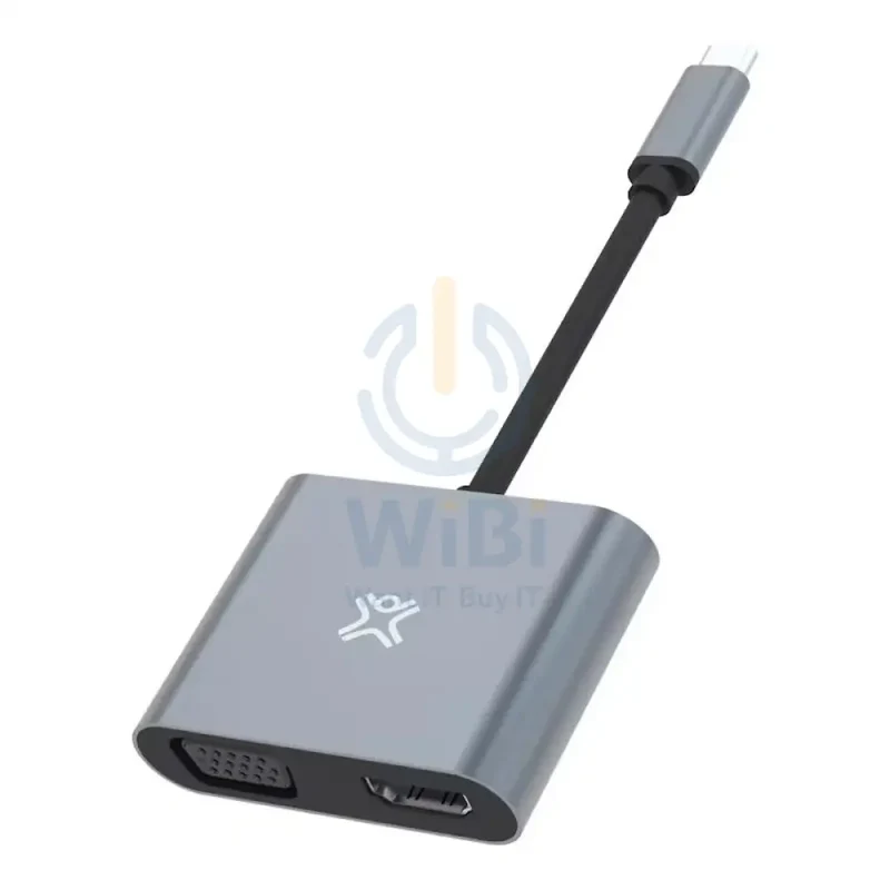 Xtrememac Notebook Adapters - 2-in-1 / USB-C / Silver