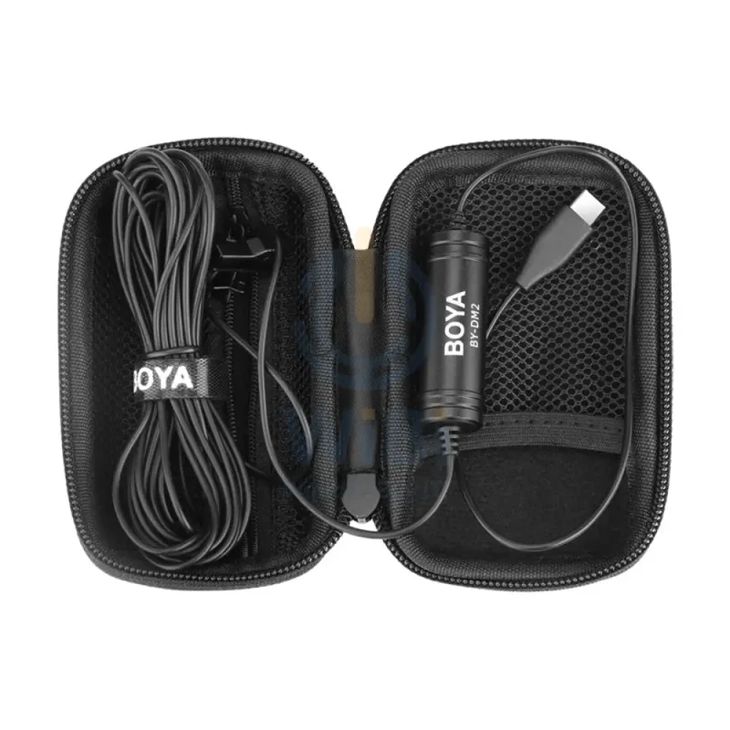 Boya BY-DM2 Digital Lavalier Microphone - 6M / 25Hz / Type-C - Black