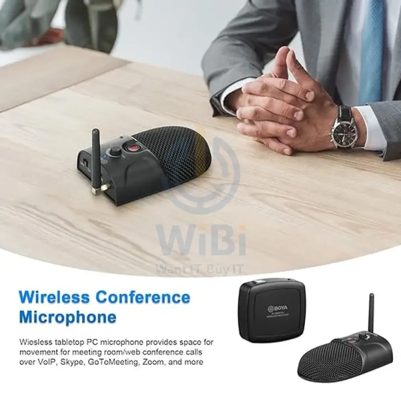 Boya BY-BMW700 Wireless Conference Microphone System - 2.4 GHz / USB / 3.5mm Jack - Black