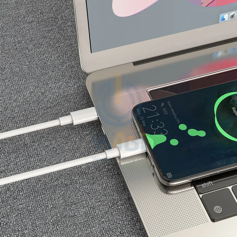 Borofone X51 Charging Data Cable Type-C to Type-C - White