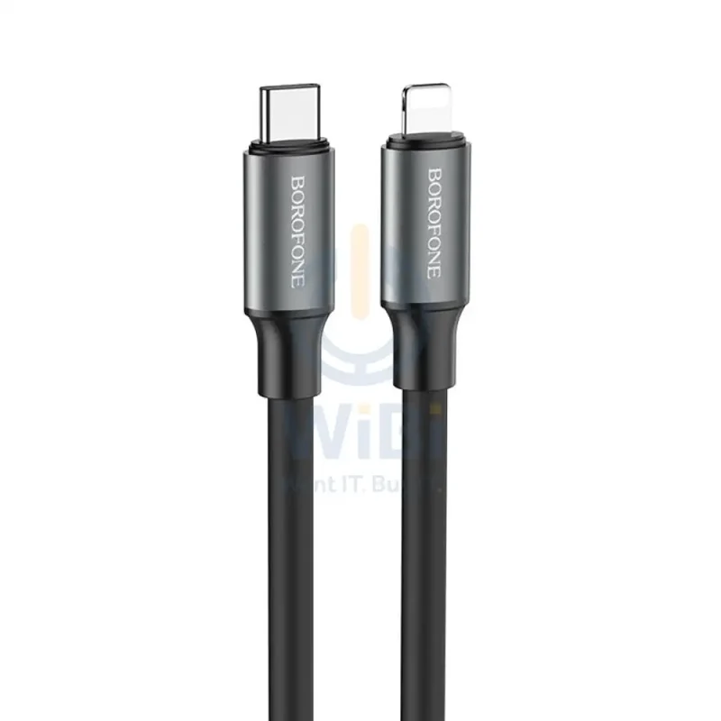 Borofone X51 Triumph Charging Data Cable Type C to Lightning - Black