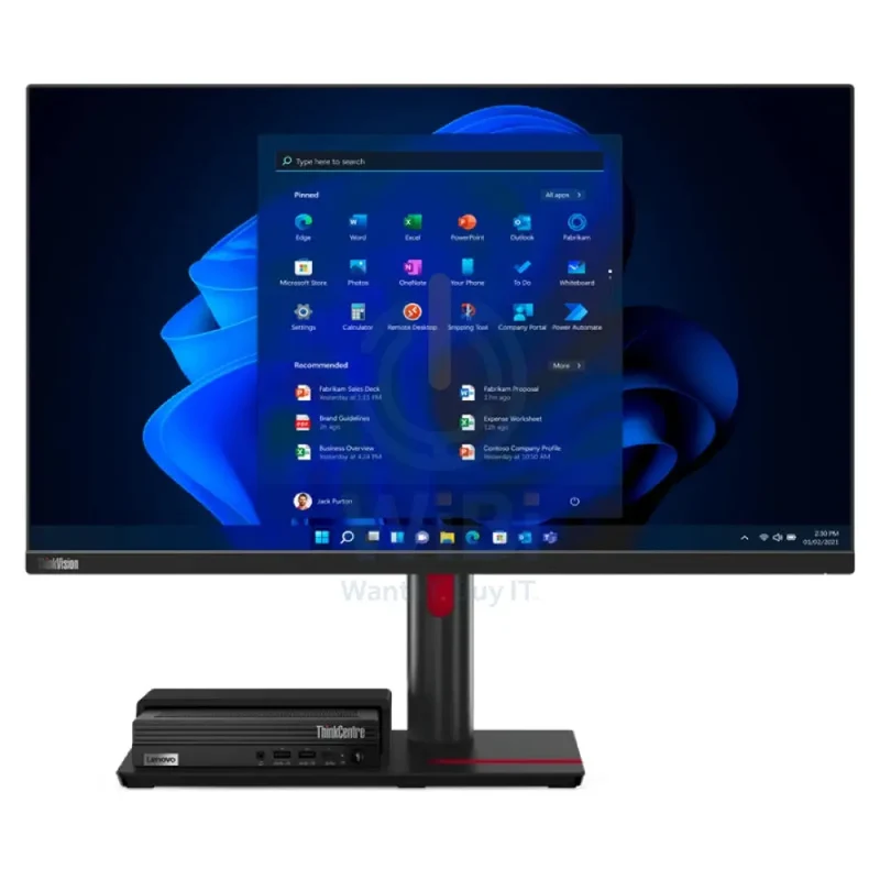 Lenovo ThinkCentre TIO Flex 27i - 27" FHD / Non-Touch / 4ms / HDMI 1.4 / Display Port 1.2 / VGA / USB3.2 - Monitor