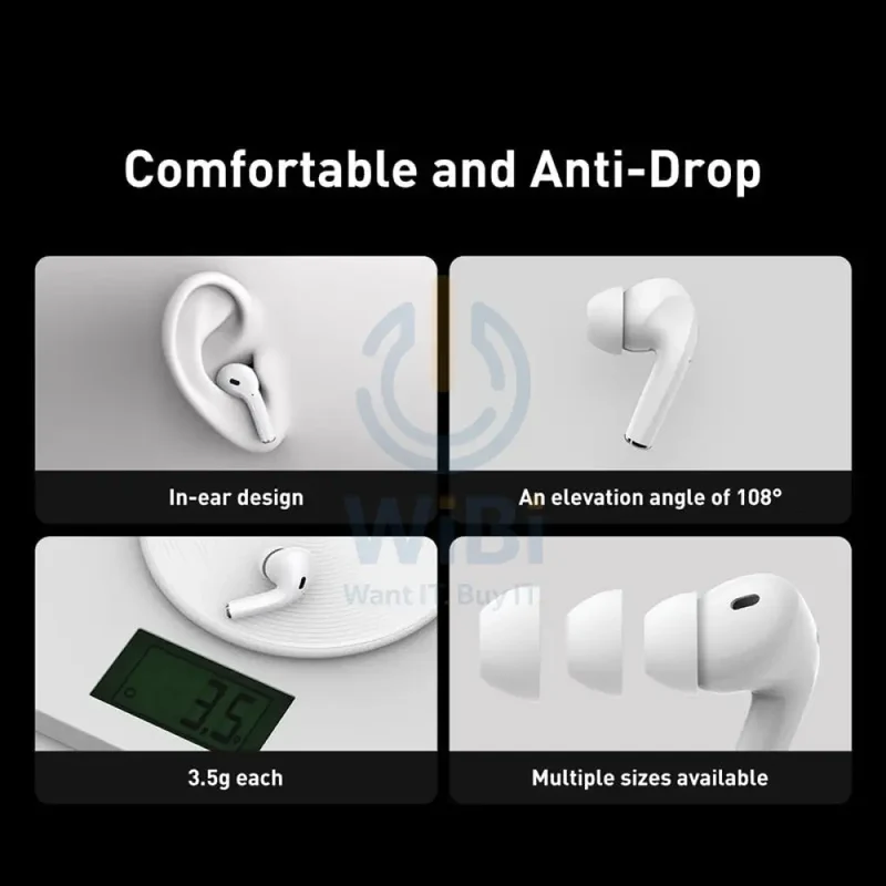 Baseus Encok True Wireless Earphones W3 - White