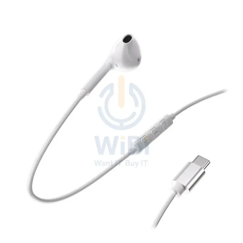 Powerology Type-C Connector Mono Earphone - White
