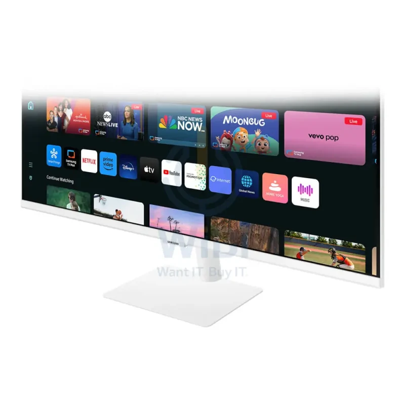 Samsung Full HD M50D LS32DM501EMXUE Gaming Monitor - 32.0" VA FullHD / 4ms / HDMI / USB / Bluetooth / WiFi / White - Monitor