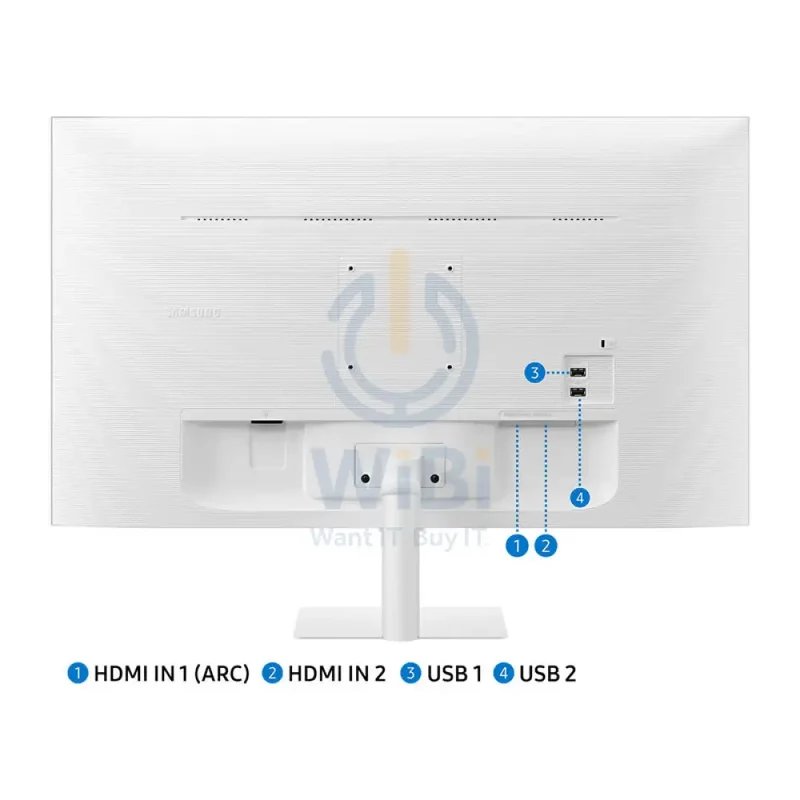 Samsung Full HD M50D LS32DM501EMXUE Gaming Monitor - 32.0" VA FullHD / 4ms / HDMI / USB / Bluetooth / WiFi / White - Monitor
