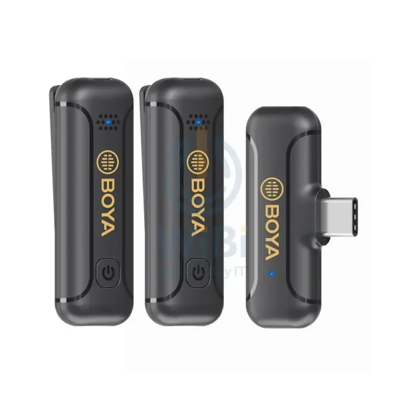 BOYA BY-WM3T2-U2 Wireless Microphone System Compatible With Android Devices 2.4 GHZ
