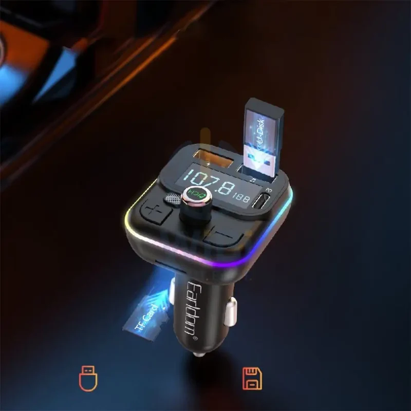 Earldom M86 Wireless FM Transmitter - Black