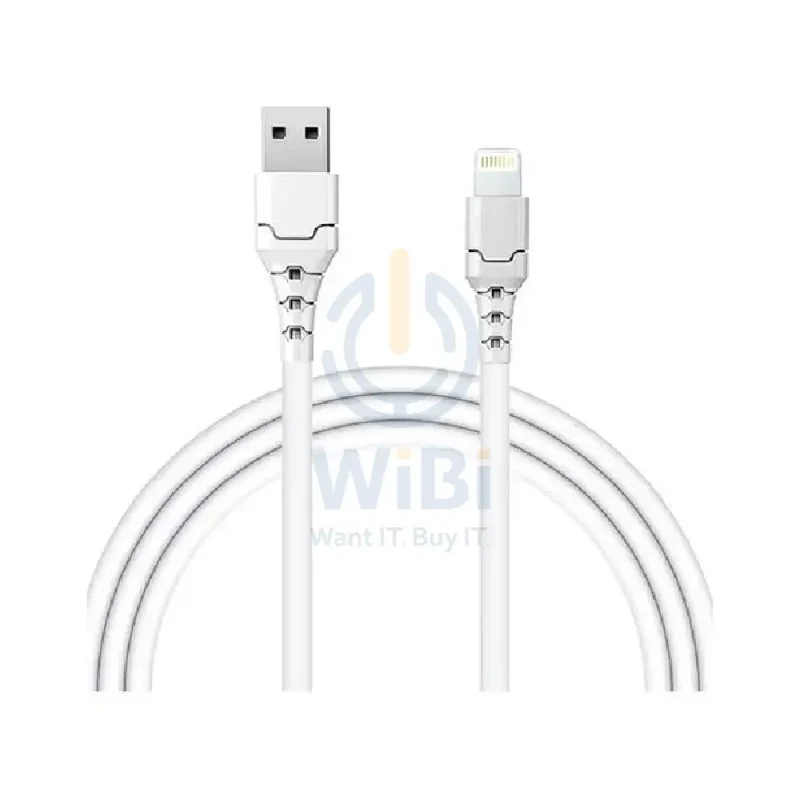 Aspor A101 Quick Charge & Data Cable - Lightning / 1 Meter / White