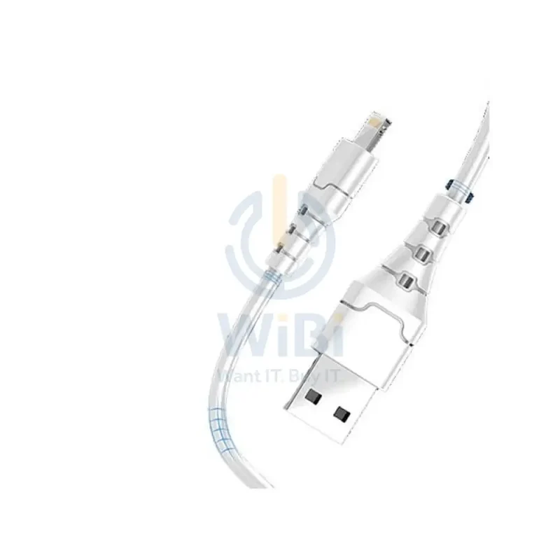 Aspor A101 Quick Charge & Data Cable - Lightning / 1 Meter / White