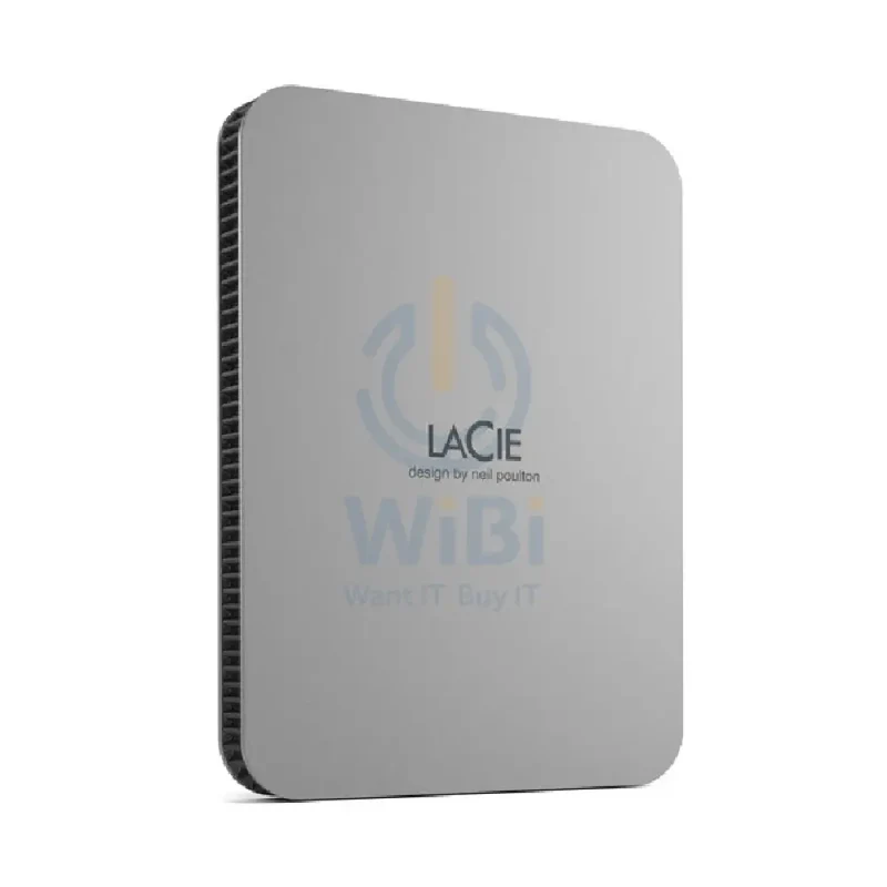 LaCie Portable Mobile Drive - 5TB / USB 3.2 Gen 1 / Type-C / Titanium Silver / External Hard Drive