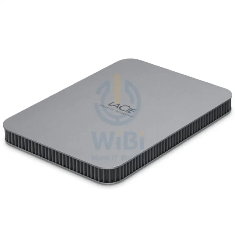 LaCie Portable Mobile Drive Secure - 4TB / 5.0 Gbps / USB 3.2 Gen 1 / Type-C / Space gray / External Hard Drive