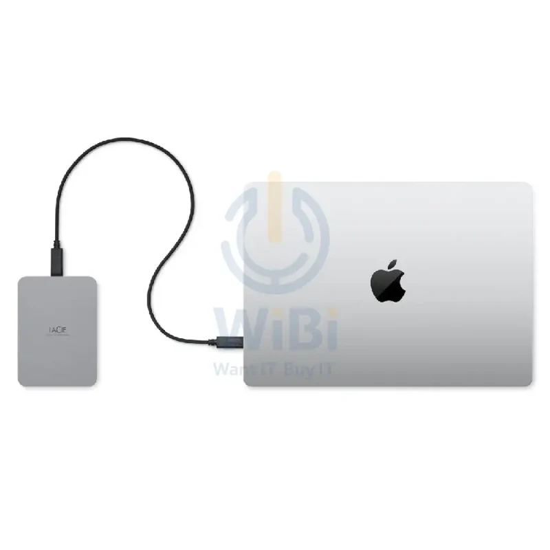 LaCie Portable Mobile Drive Secure - 4TB / 5.0 Gbps / USB 3.2 Gen 1 / Type-C / Space gray / External Hard Drive