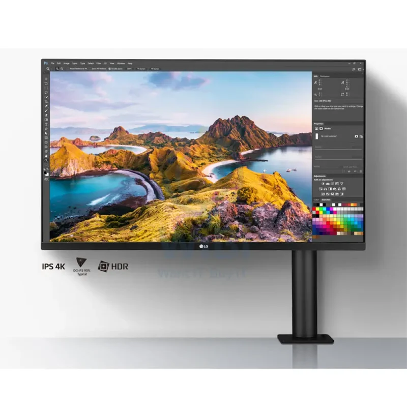 LG Ultrafine Ergo Monitor - 31.5" 4K IPS HD / 5ms / USB-C / HDMI / DisplayPort / 60Hz - Monitor