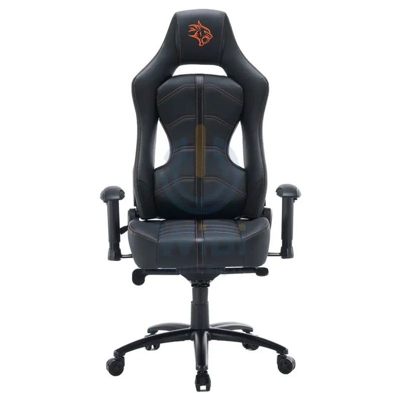 Porodo Gaming Predator Pro Chair Molded Backrest & Seat with 2D Armrest - Black / Orange