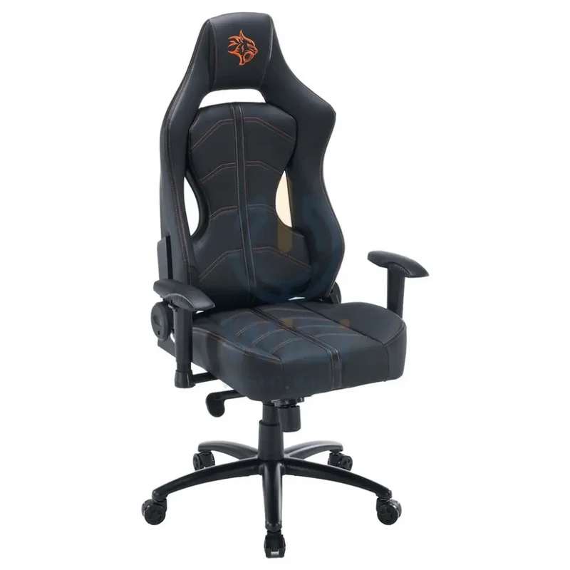 Porodo Gaming Predator Pro Chair Molded Backrest & Seat with 2D Armrest - Black / Orange