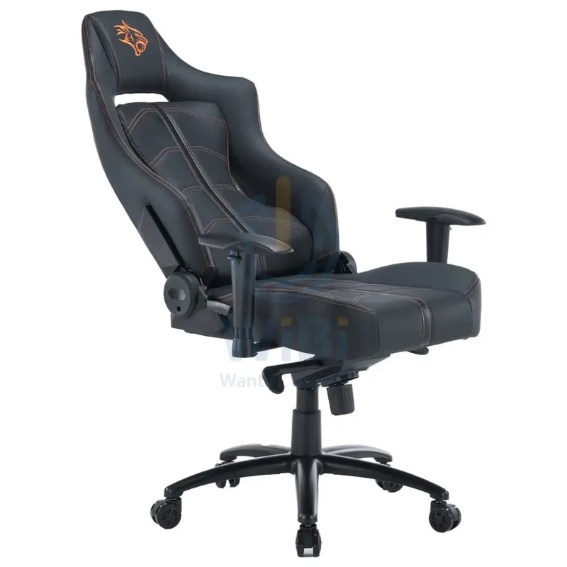 Porodo Gaming Predator Pro Chair Molded Backrest & Seat with 2D Armrest - Black / Orange