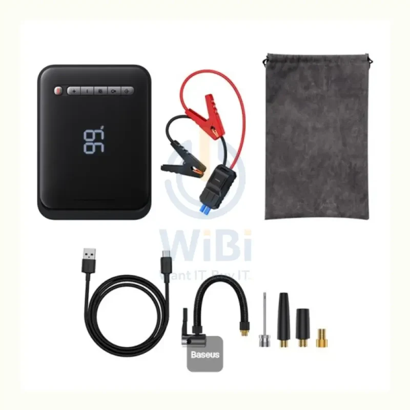 Baseus Super Energy 2-in-1 Jump Starter - 8000mAh / 1000A / Black