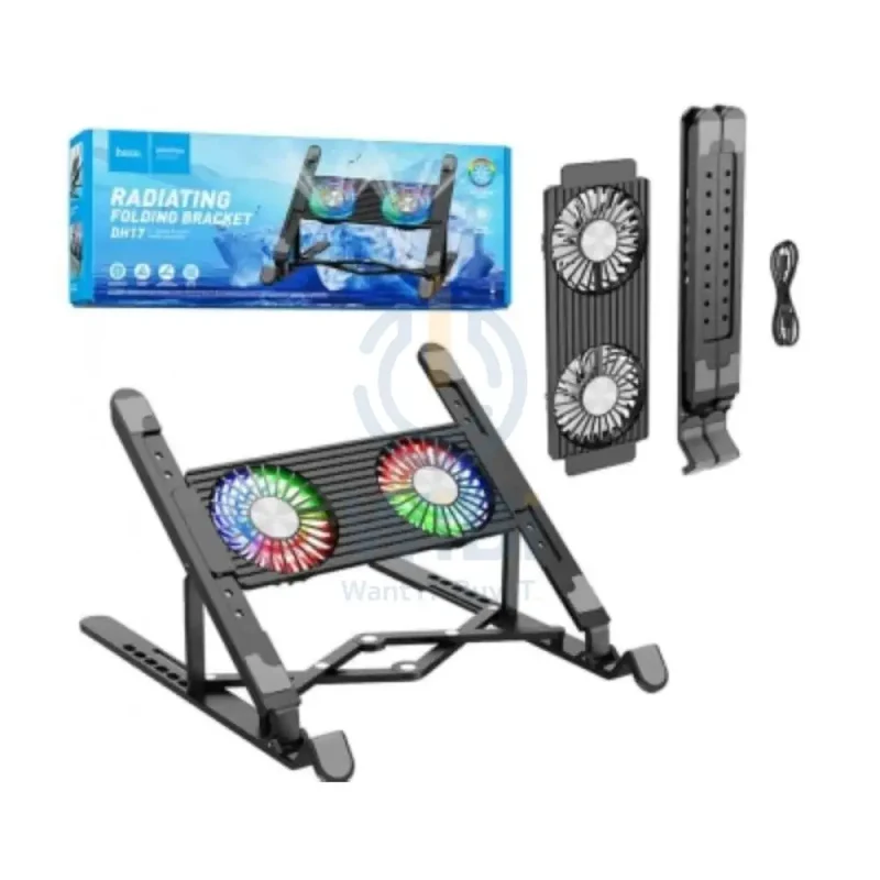 Hoco DH17 Laptop Stand with Cooling Pad - 1.5W / Black