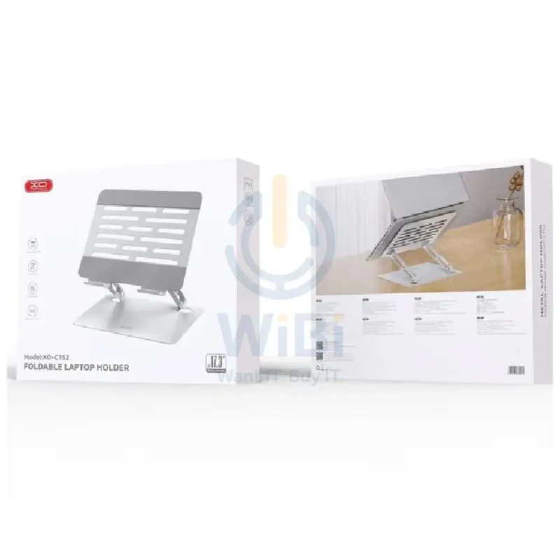 XO C152 Foldable Laptop Holder - Silver