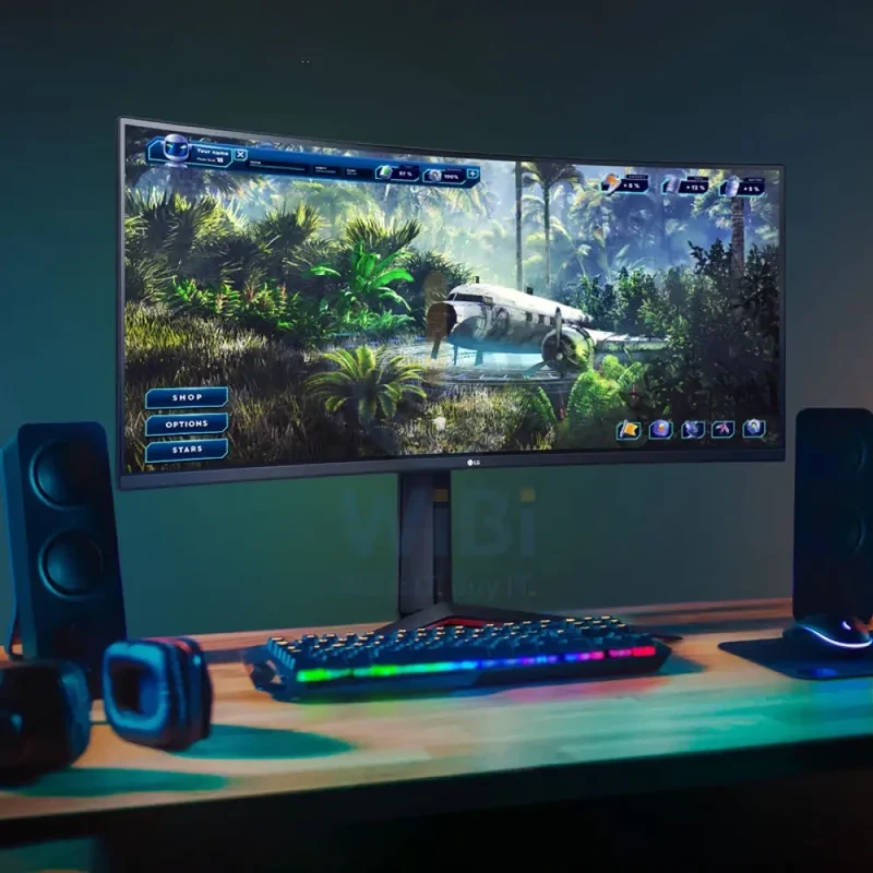 LG UltraGear Curved Gaming Monitor - 34" Curved WQHD / 5ms / HDMI / DisplayPort / 160Hz - Monitor