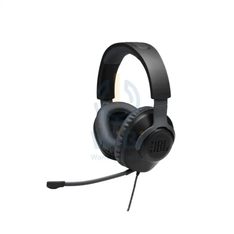 JBL Quantum 100 Wired Over-Ear Gaming Headphones - Black