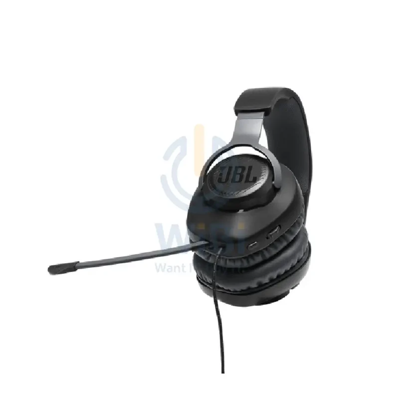 JBL Quantum 100 Wired Over-Ear Gaming Headphones - Black