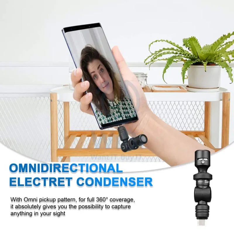Saramonic SmartMic Di Mini Professional Microphone for iOS Devices with Lightning Connector - Black